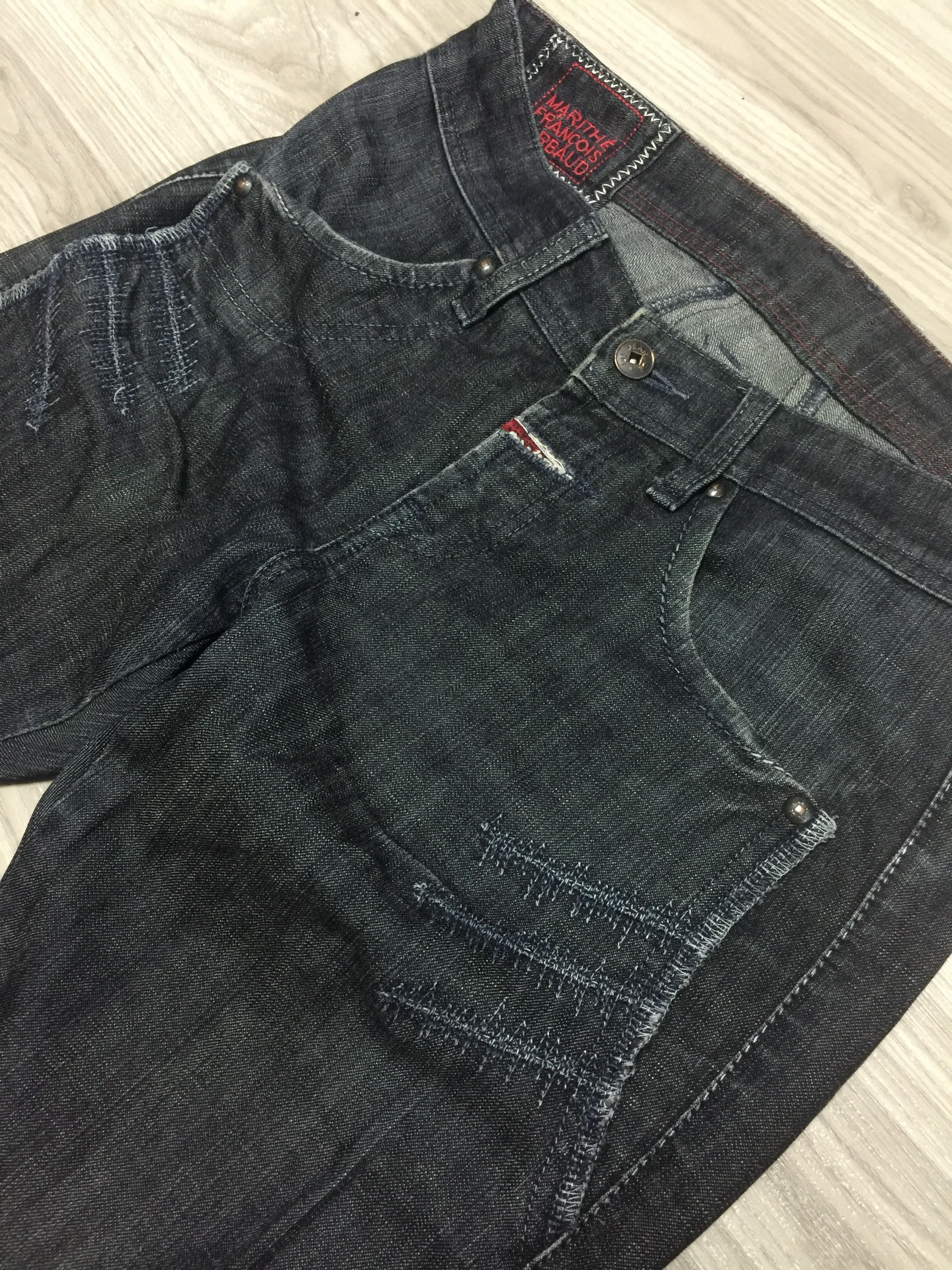 Marithe + Francois Girbaud MF+G Skinny Extra Stitch Jeans Size US 32 / EU 48 - 6 Thumbnail