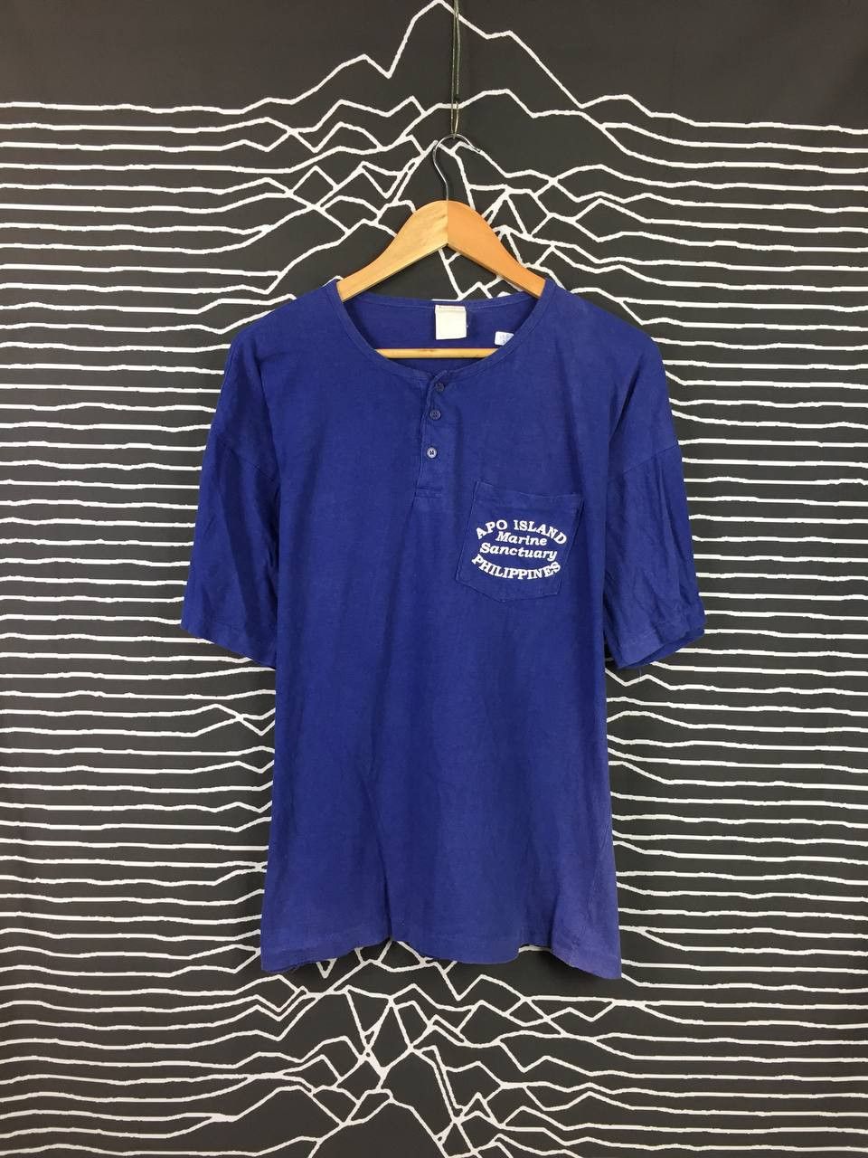 Vintage Vtg 90s Apo Island Phillipines Single Stitch Pocket Tee Size US XL / EU 56 / 4 - 3 Thumbnail