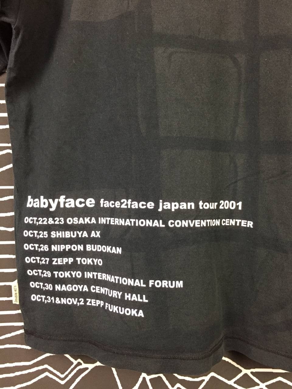 Band Tees × Rap Tees × Vintage Vtg Y2K Babyface face2face Japan Tour R&B Rap Tees Size US L / EU 52-54 / 3 - 6 Thumbnail