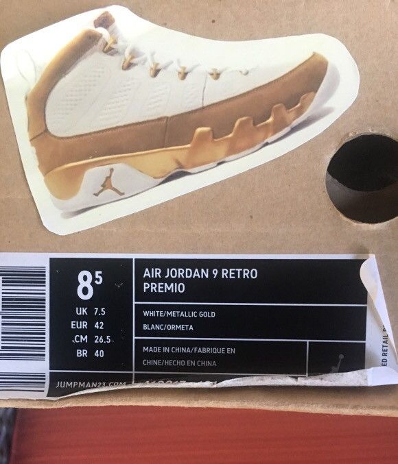 Jordan Brand Jordan 9 Bin Premio Size US 8.5 / EU 41-42 - 7 Thumbnail
