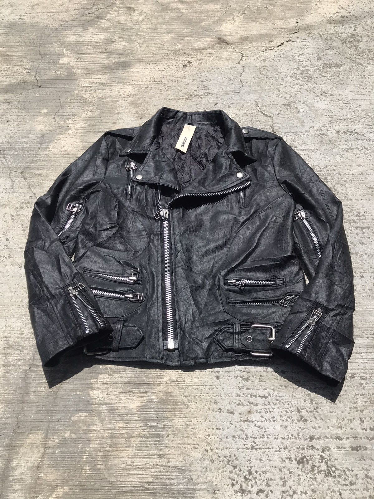 Attachment × Japanese Brand × Kazuyuki Kumagai Attachment Attachment Leather Biker Jacket Size US M / EU 48-50 / 2 - 3 Thumbnail