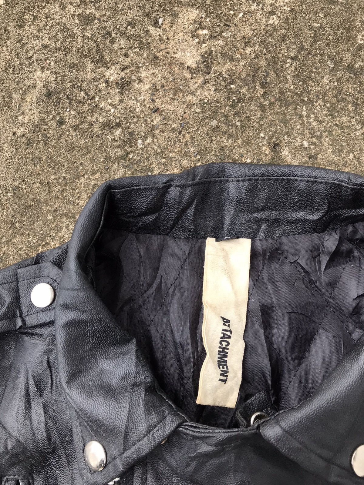 Attachment × Japanese Brand × Kazuyuki Kumagai Attachment Attachment Leather Biker Jacket Size US M / EU 48-50 / 2 - 5 Thumbnail