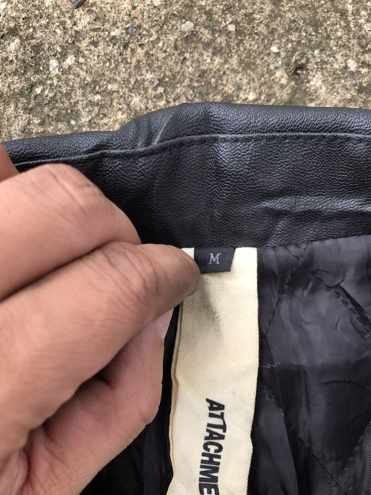 Attachment × Japanese Brand × Kazuyuki Kumagai Attachment Attachment Leather Biker Jacket Size US M / EU 48-50 / 2 - 6 Thumbnail