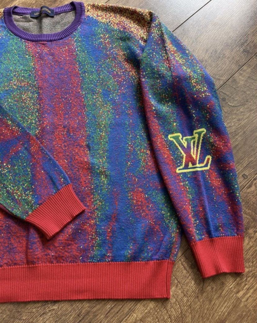 Louis Vuitton Louis Vuitton SS20 Jacquard Crewneck Pullover Sweater Size US XL / EU 56 / 4 - 3 Thumbnail