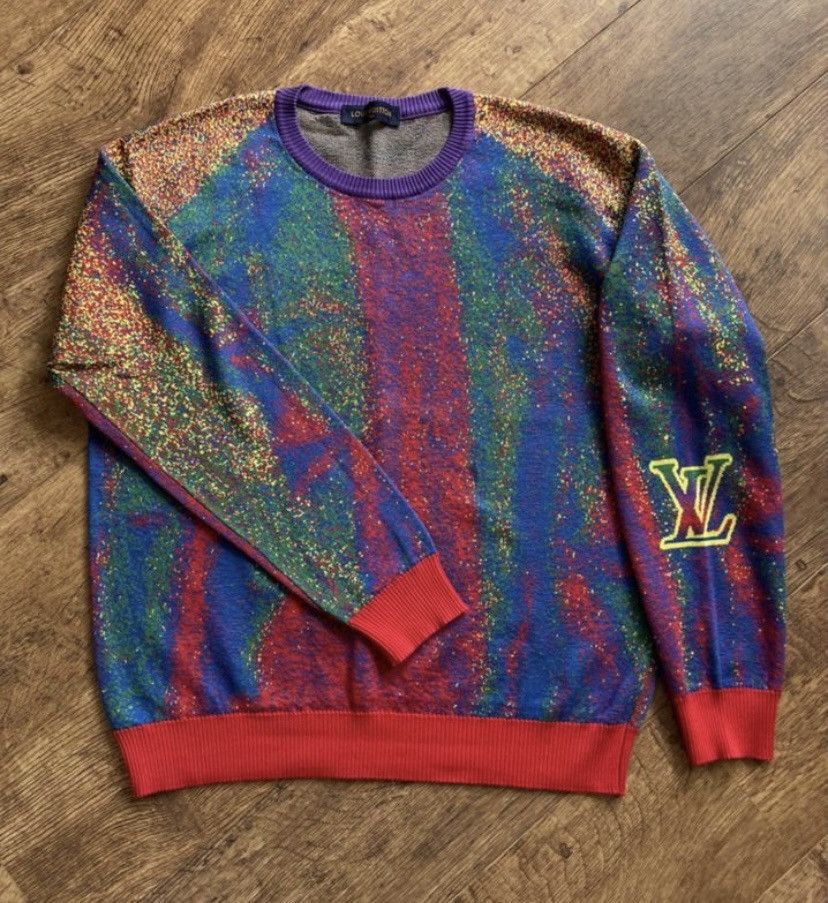 Louis Vuitton Louis Vuitton SS20 Jacquard Crewneck Pullover Sweater Size US XL / EU 56 / 4 - 1 Thumbnail