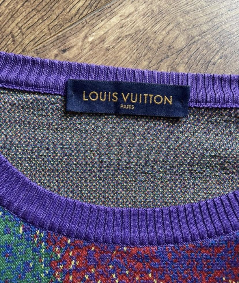 Louis Vuitton Louis Vuitton SS20 Jacquard Crewneck Pullover Sweater Size US XL / EU 56 / 4 - 4 Thumbnail