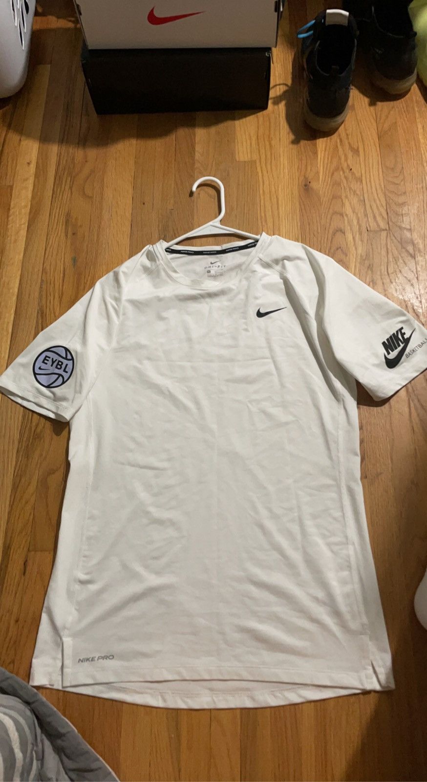 Nike eybl compression on sale shirt