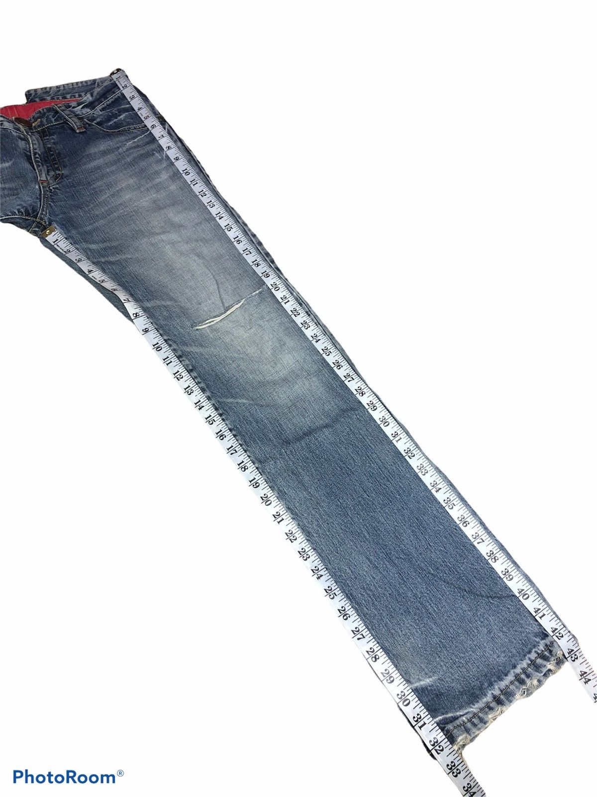 Other BOOT CUT⚡️⚡️NIPPON BLUE DISTRESSED DENIM Size US 30 / EU 46 - 12 Thumbnail
