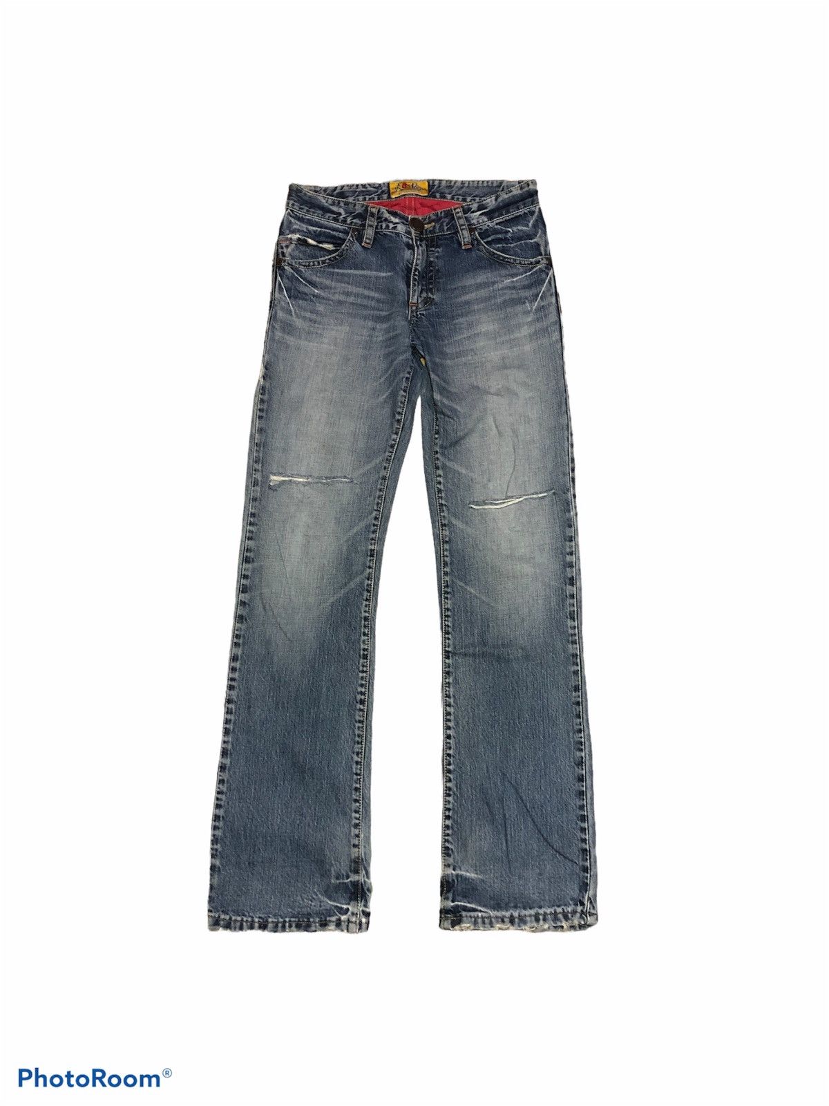 Other BOOT CUT⚡️⚡️NIPPON BLUE DISTRESSED DENIM Size US 30 / EU 46 - 1 Thumbnail