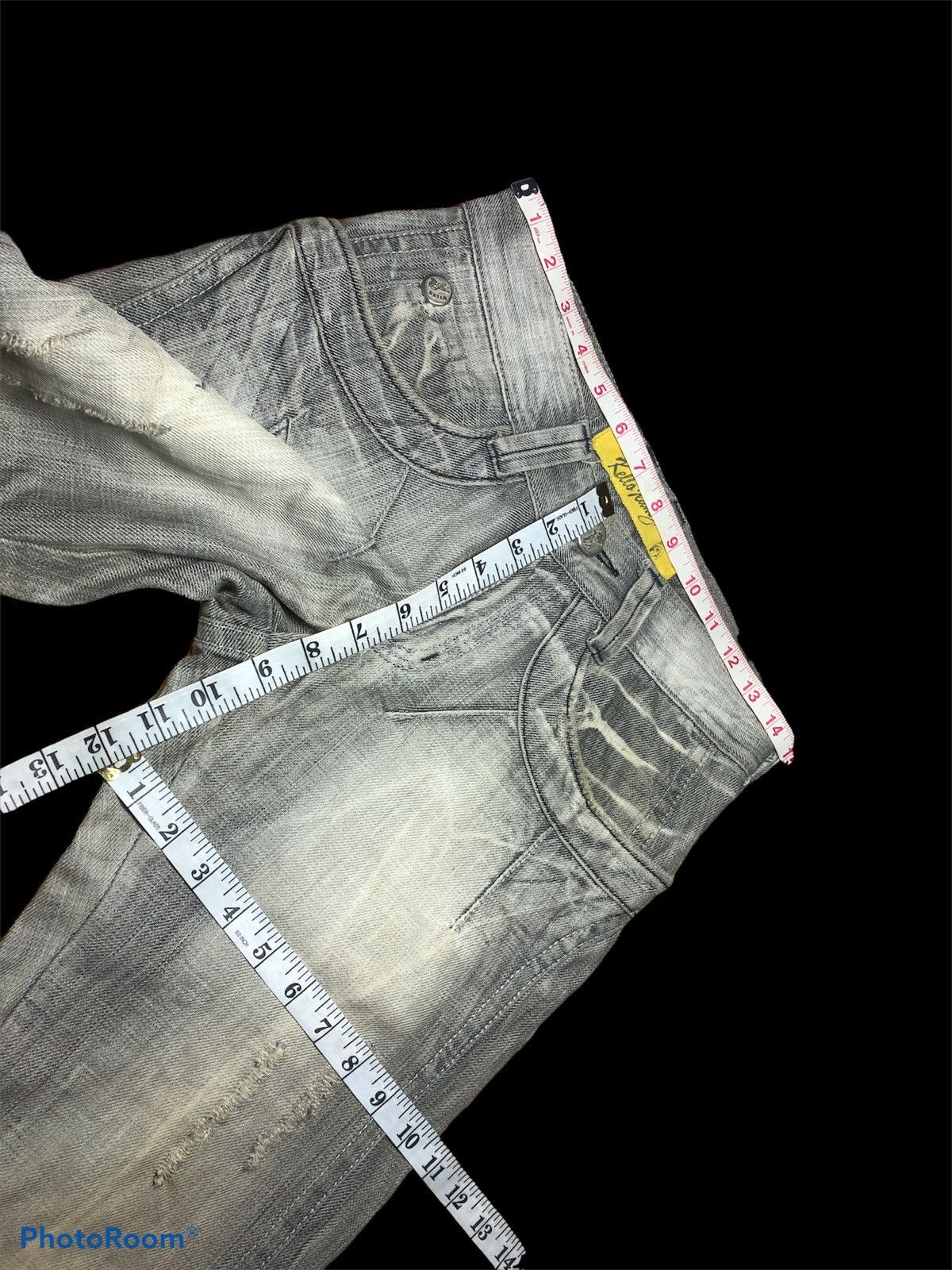 Designer RECONSTRUCTED KELLO JEANS DISTRESSED DENIM Size US 28 / EU 44 - 8 Thumbnail
