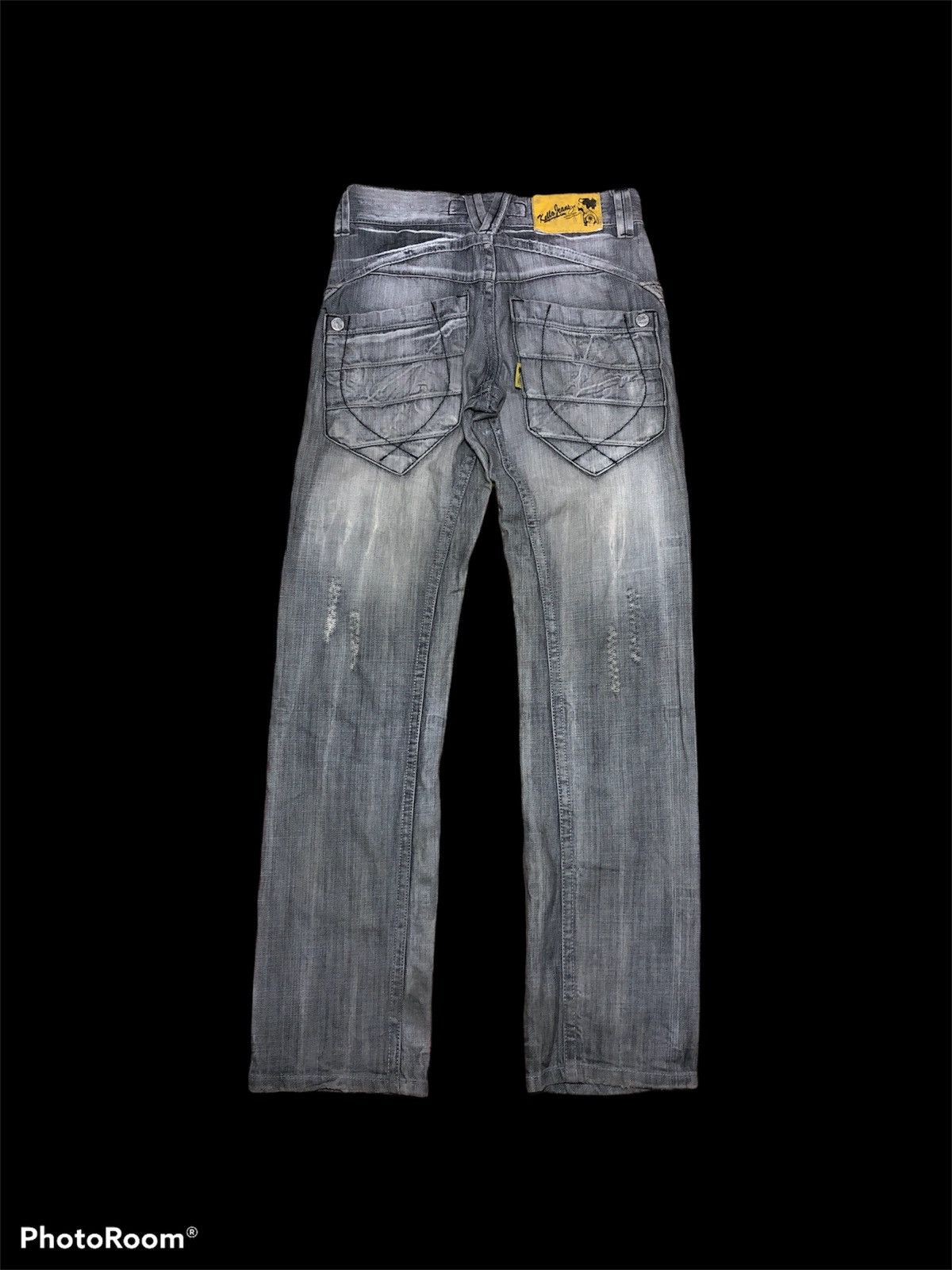 Designer RECONSTRUCTED KELLO JEANS DISTRESSED DENIM Size US 28 / EU 44 - 2 Thumbnail