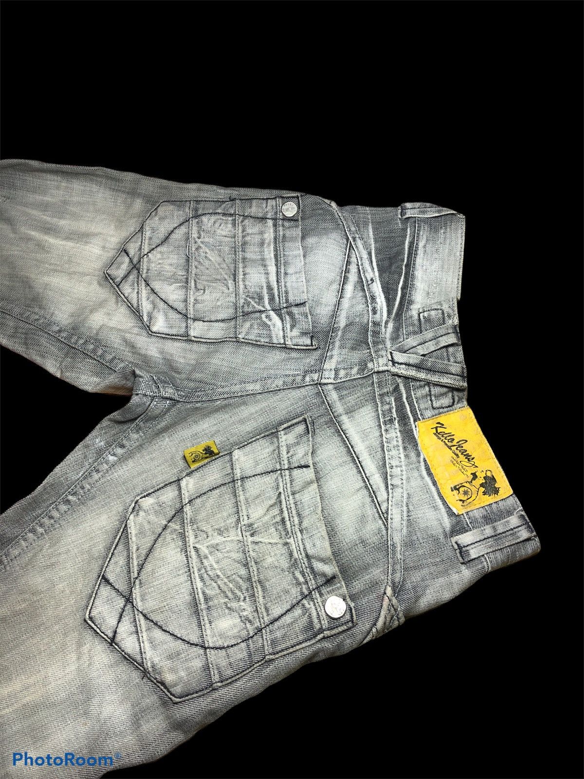 Designer RECONSTRUCTED KELLO JEANS DISTRESSED DENIM Size US 28 / EU 44 - 4 Thumbnail