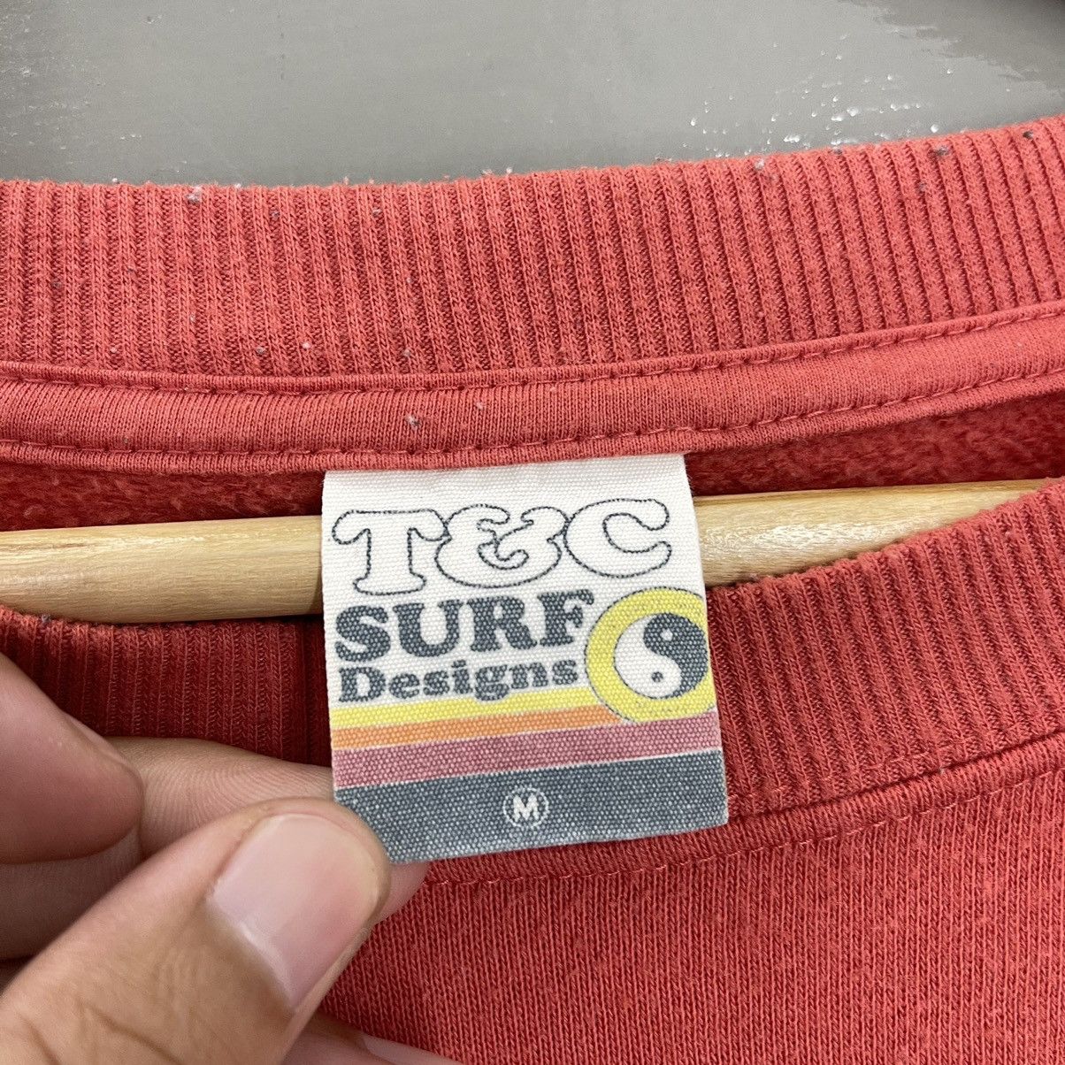 Vintage 90s TnC Hawaii Pearl City Surf Big Logo Crewneck Sweatshirt Size US M / EU 48-50 / 2 - 10 Thumbnail