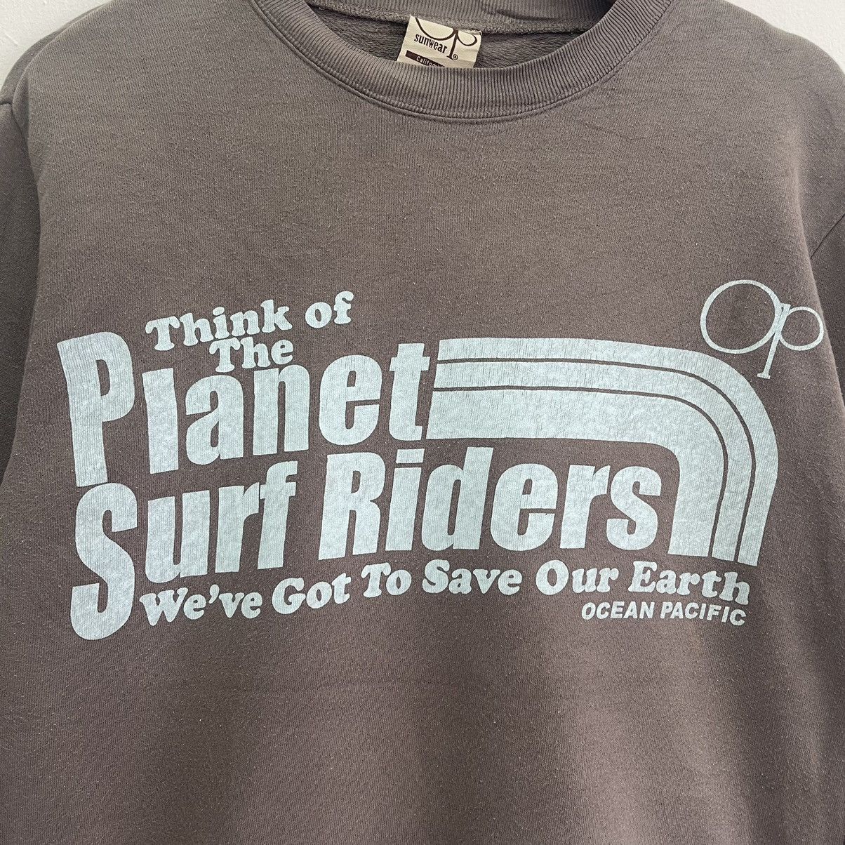Japanese Brand Ocean Pacific Planet Surf Riders Big Logo Sweatshirt size M Size US M / EU 48-50 / 2 - 5 Thumbnail