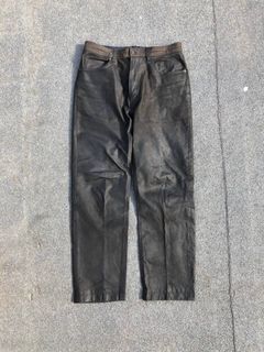 Classic Brown Leather Pants