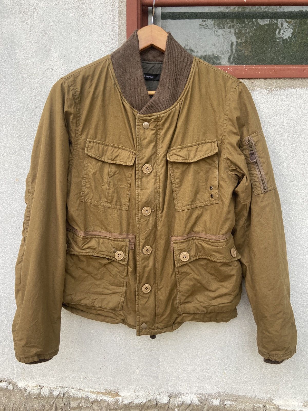 Vintage John Bull Button Up Utility Bomber Jacket