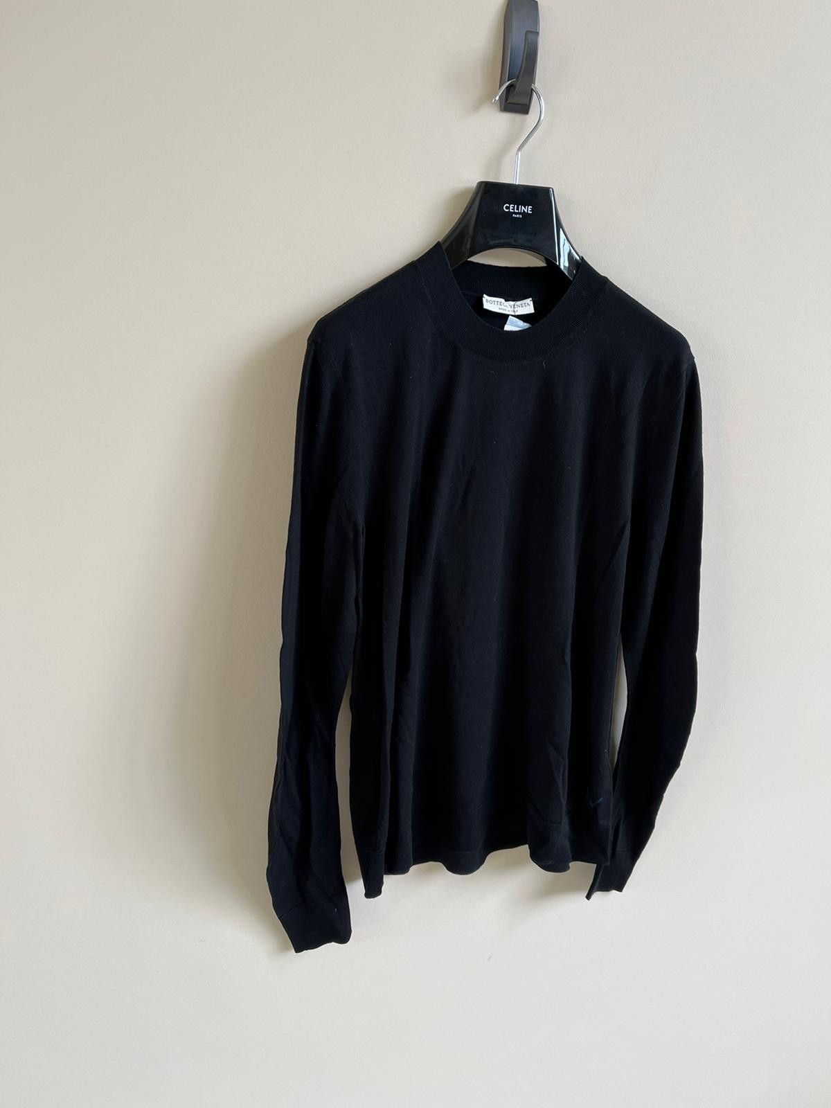 Bottega Veneta Merino Logo Knitwear in Black Size US M / EU 48-50 / 2 - 3 Thumbnail