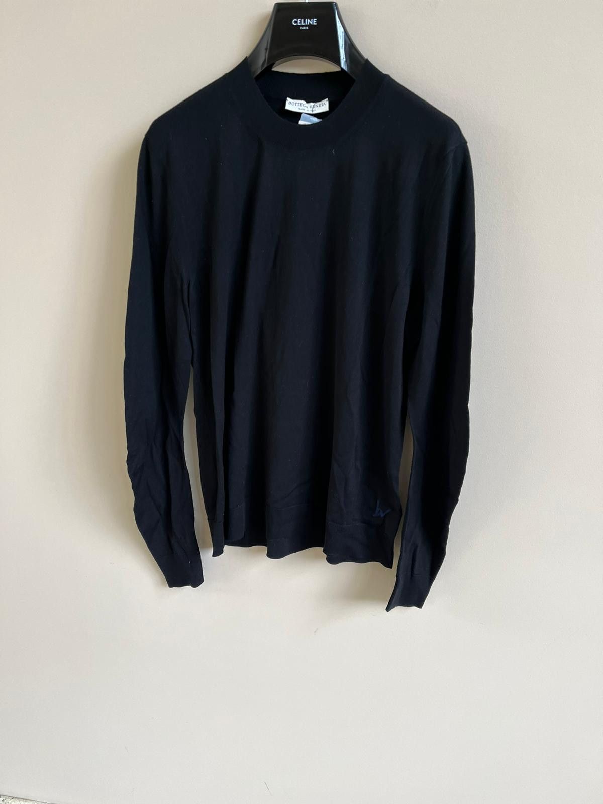 Bottega Veneta Merino Logo Knitwear in Black Size US M / EU 48-50 / 2 - 6 Thumbnail