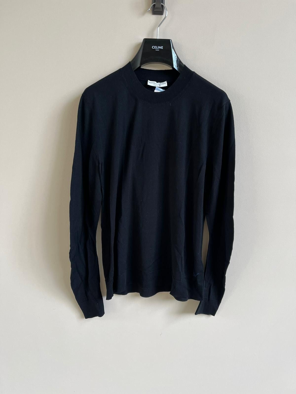 Bottega Veneta Merino Logo Knitwear in Black Size US M / EU 48-50 / 2 - 1 Thumbnail