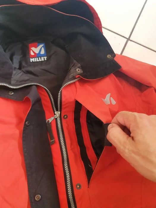 Goretex × Vintage MILLET Gore-tex Vtg Hooded Outdoor Jacket,sz L Size US L / EU 52-54 / 3 - 7 Thumbnail