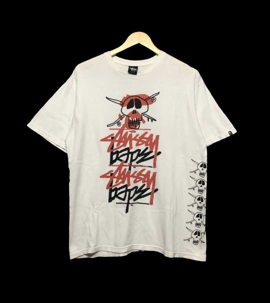 トップス Rare XL STUSSY A BATHING APE 30th 2010 XXX Stussy x A BATHING APE Stock Camo T-shirt | Hypebeast