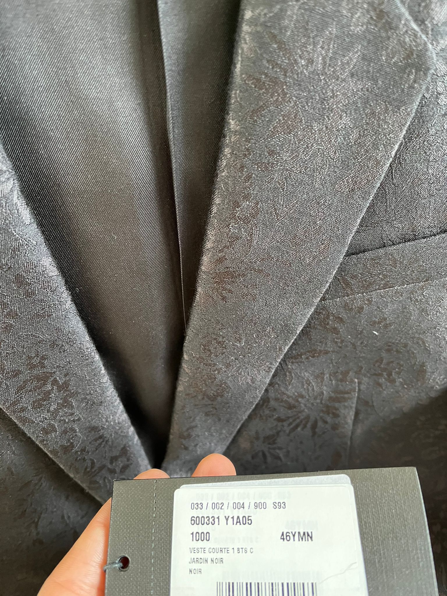 Saint Laurent Paris Floral Blazer in Black Size US S / EU 44-46 / 1 - 8 Thumbnail