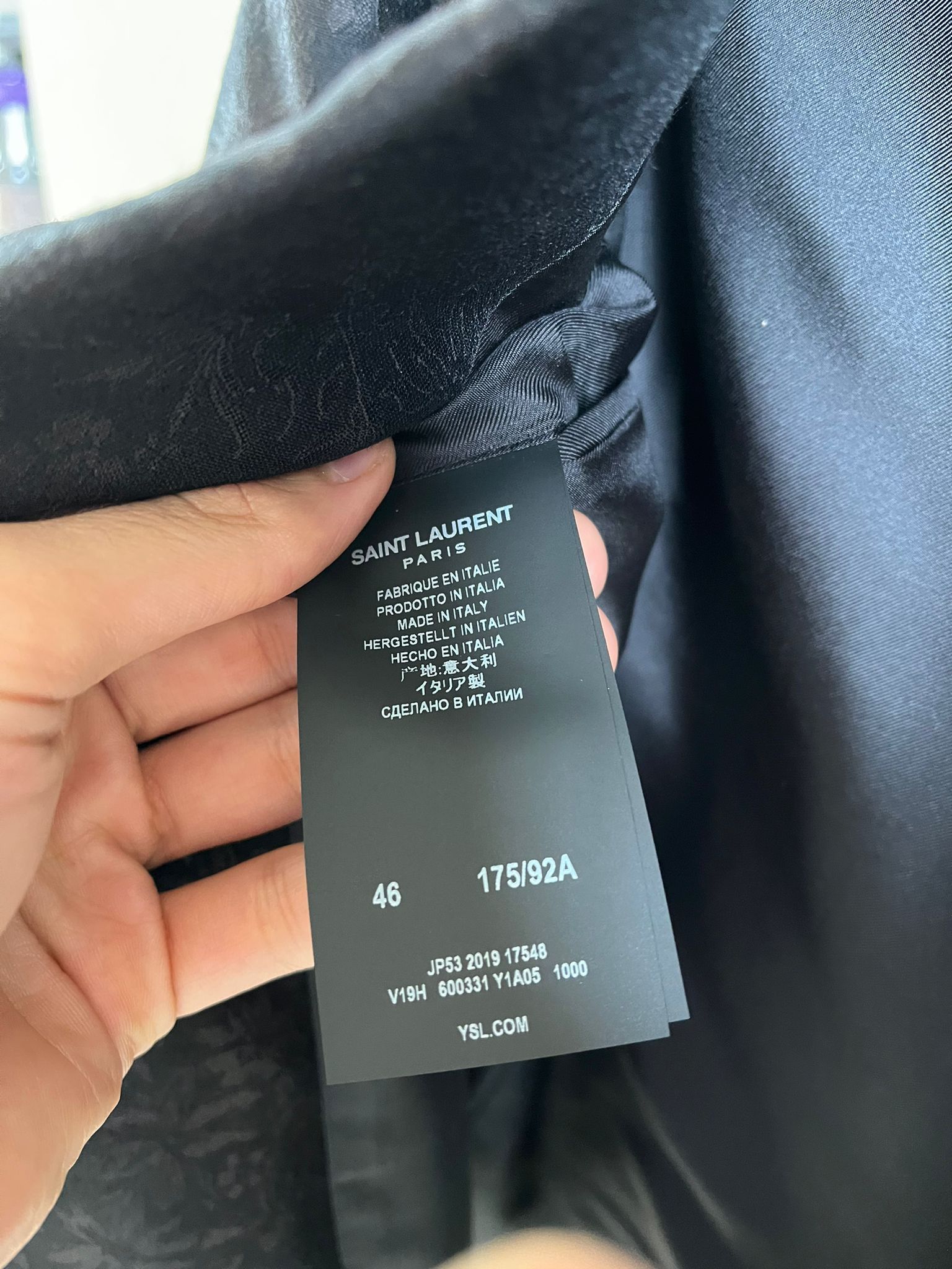 Saint Laurent Paris Floral Blazer in Black Size US S / EU 44-46 / 1 - 11 Thumbnail