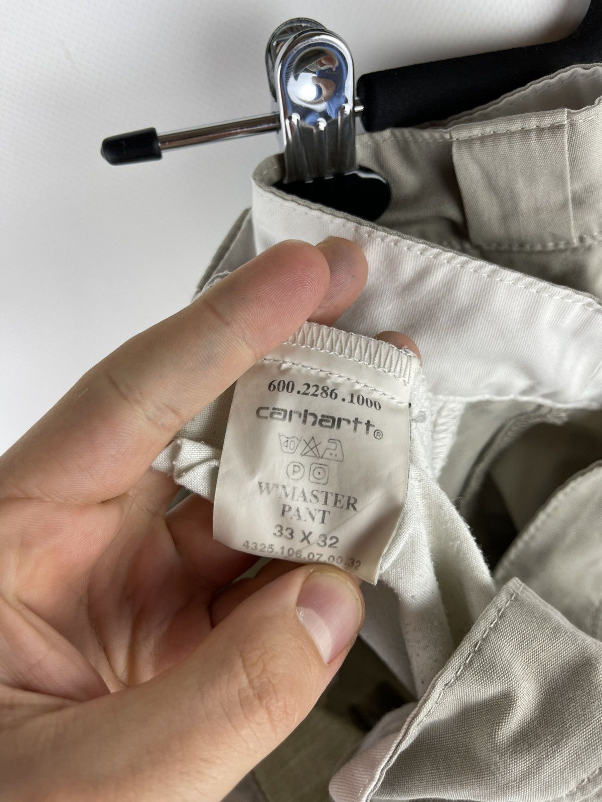 Carhartt Carhartt vintage w’ master pants beige chino Size 33" - 9 Thumbnail