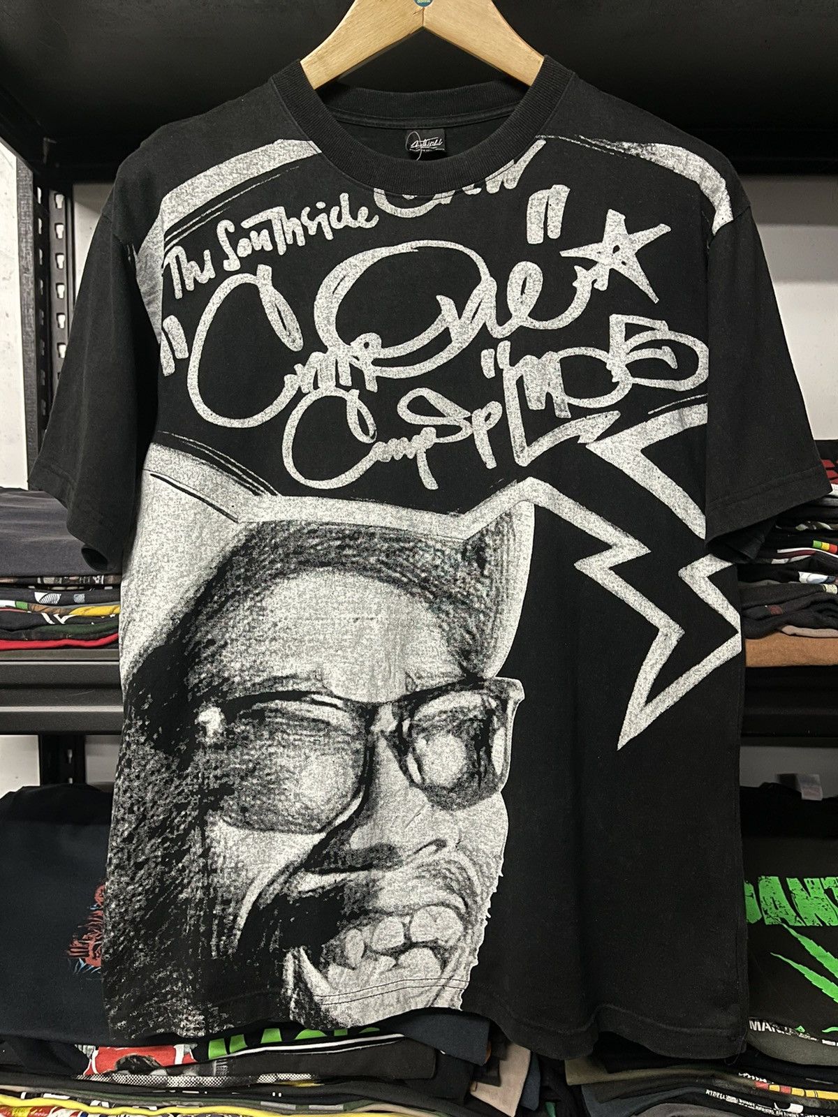 Rap Tees × Vintage Vintage Aop Rapper Hiphop Faded Tees Size US L / EU 52-54 / 3 - 1 Thumbnail