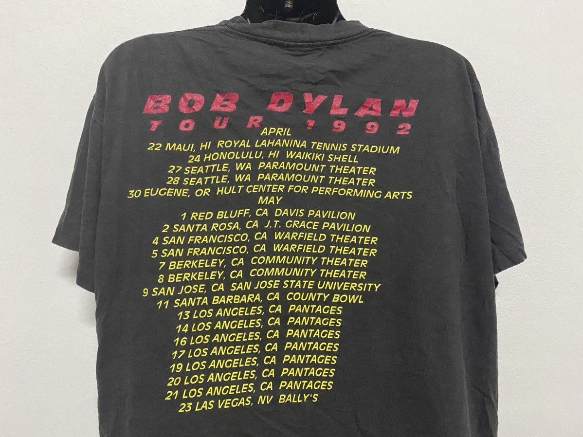Band Tees × Vintage Vintage Bob Dylan Tour 1992 Tee Size US XL / EU 56 / 4 - 5 Thumbnail