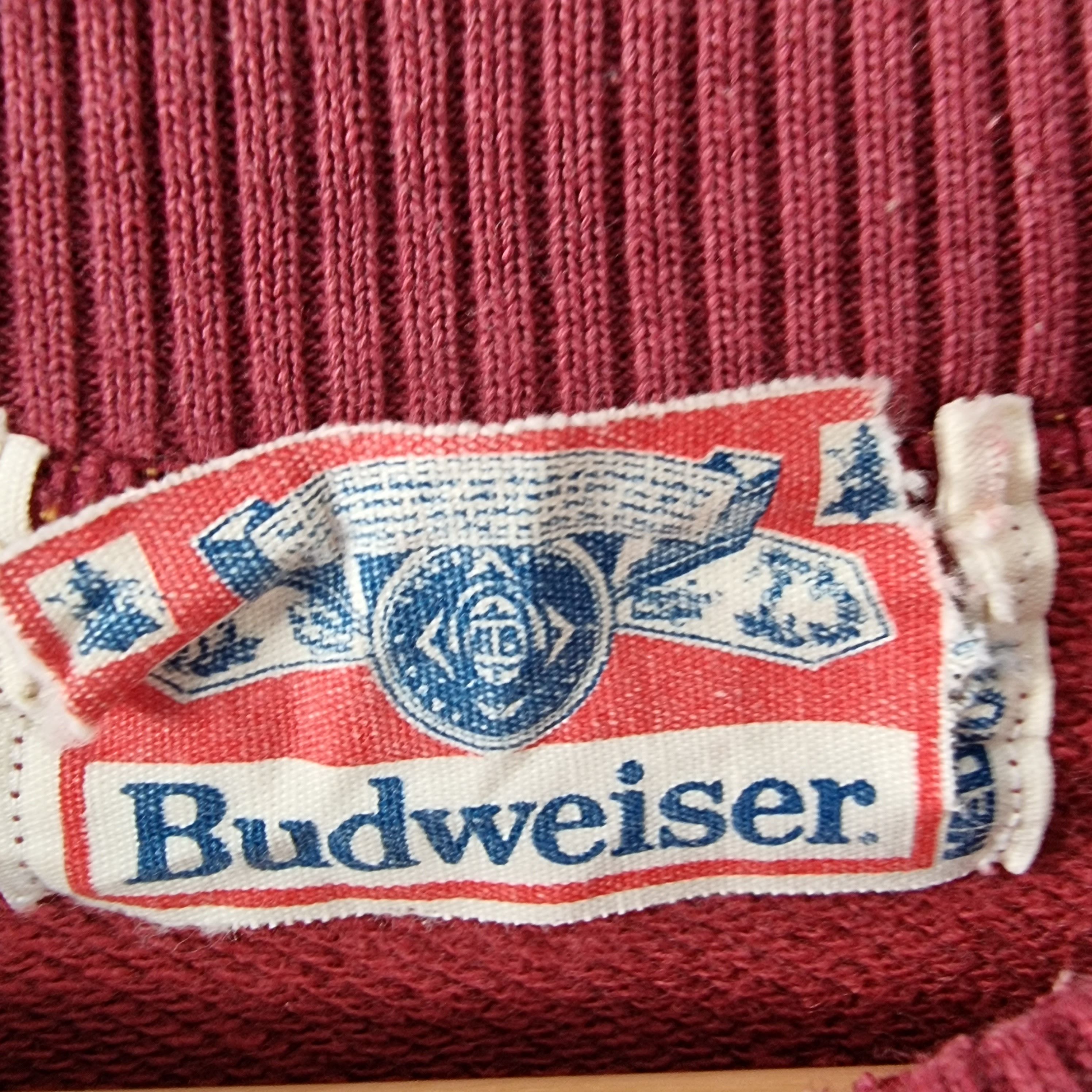 Budweiser × Vintage Vintage ringer sweatshirt beers sponsor football sport y2k Size US M / EU 48-50 / 2 - 5 Thumbnail