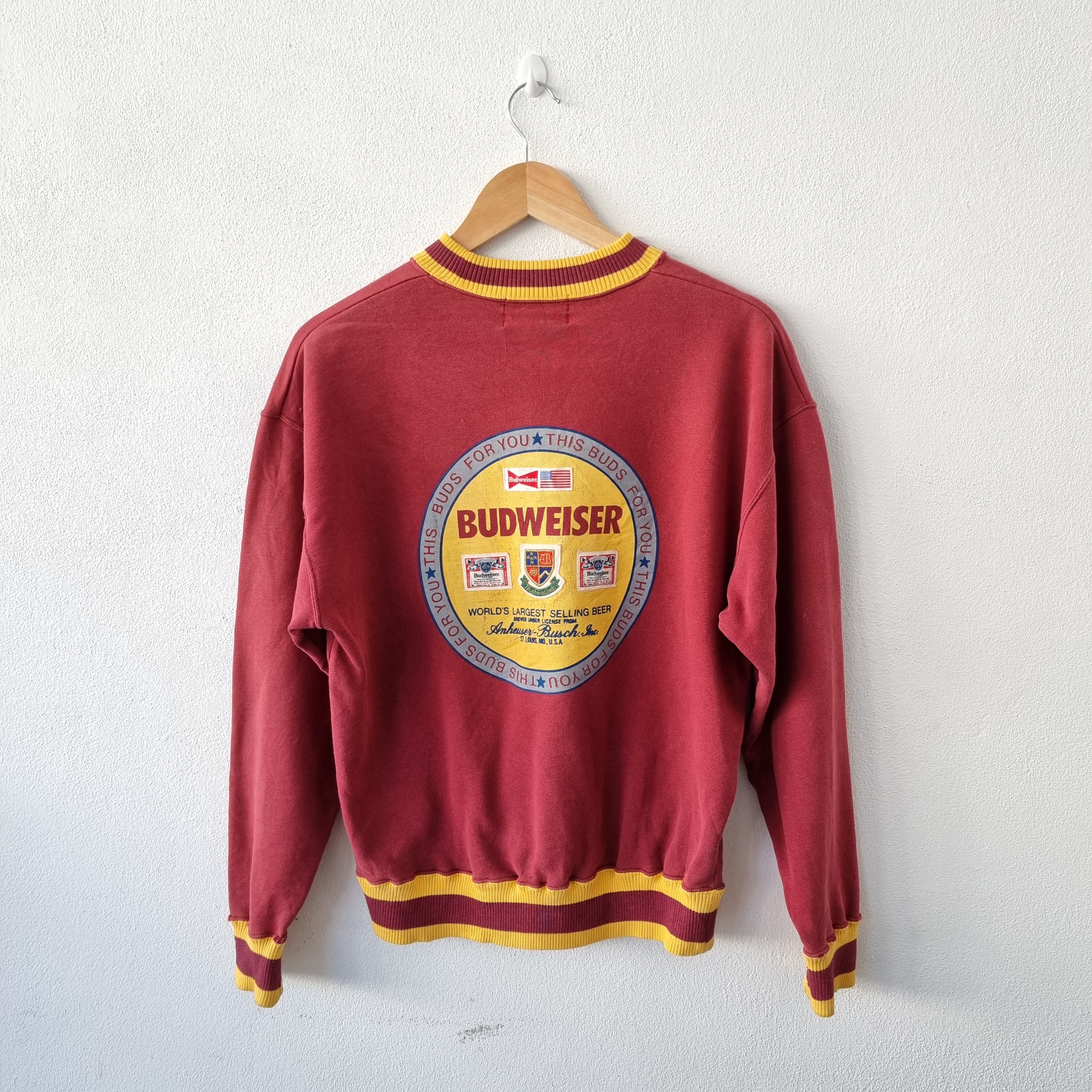 Budweiser × Vintage Vintage ringer sweatshirt beers sponsor football sport y2k Size US M / EU 48-50 / 2 - 1 Thumbnail