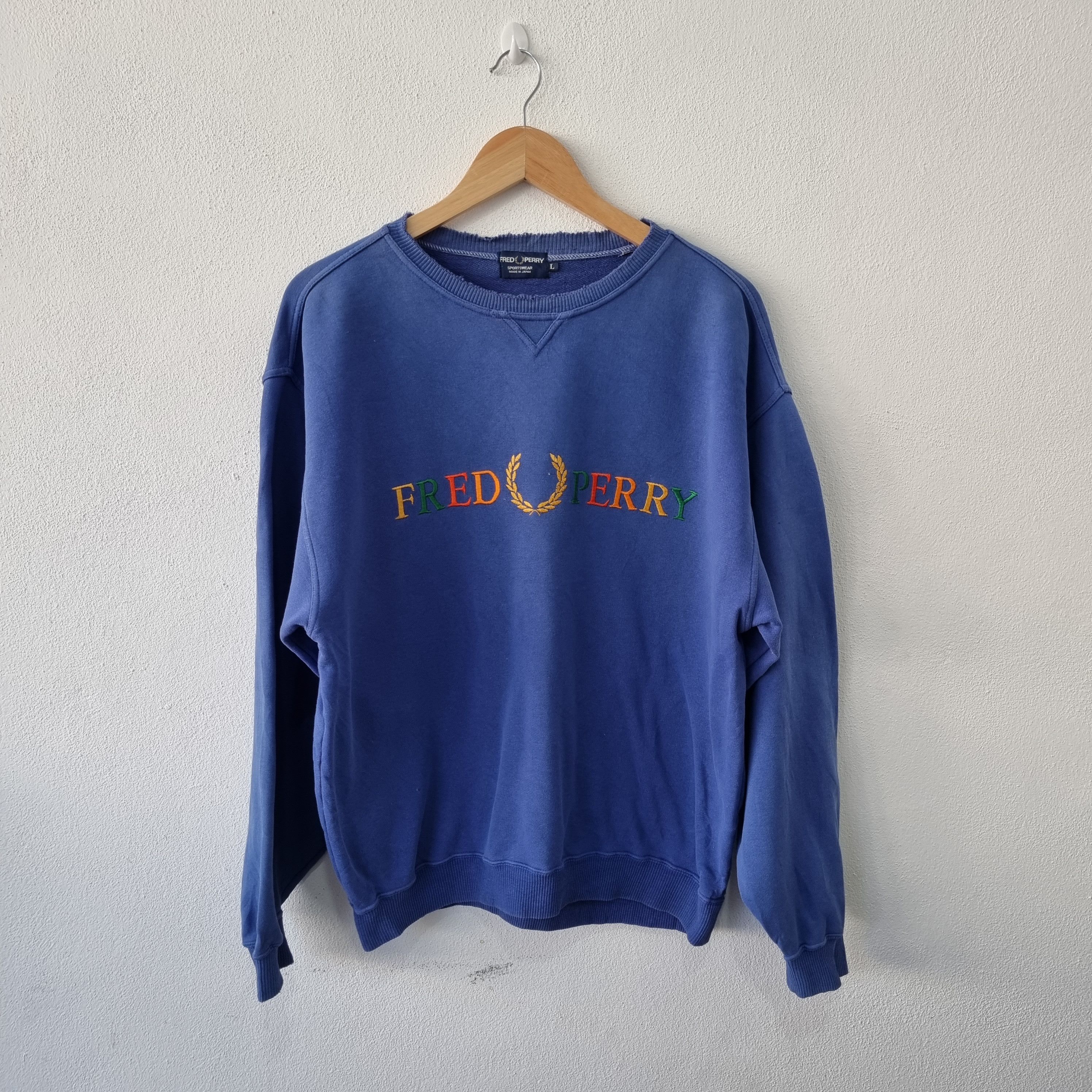 Fred Perry × Vintage Vintage rainbow logo freed perry ripped ringer style Size US L / EU 52-54 / 3 - 1 Thumbnail