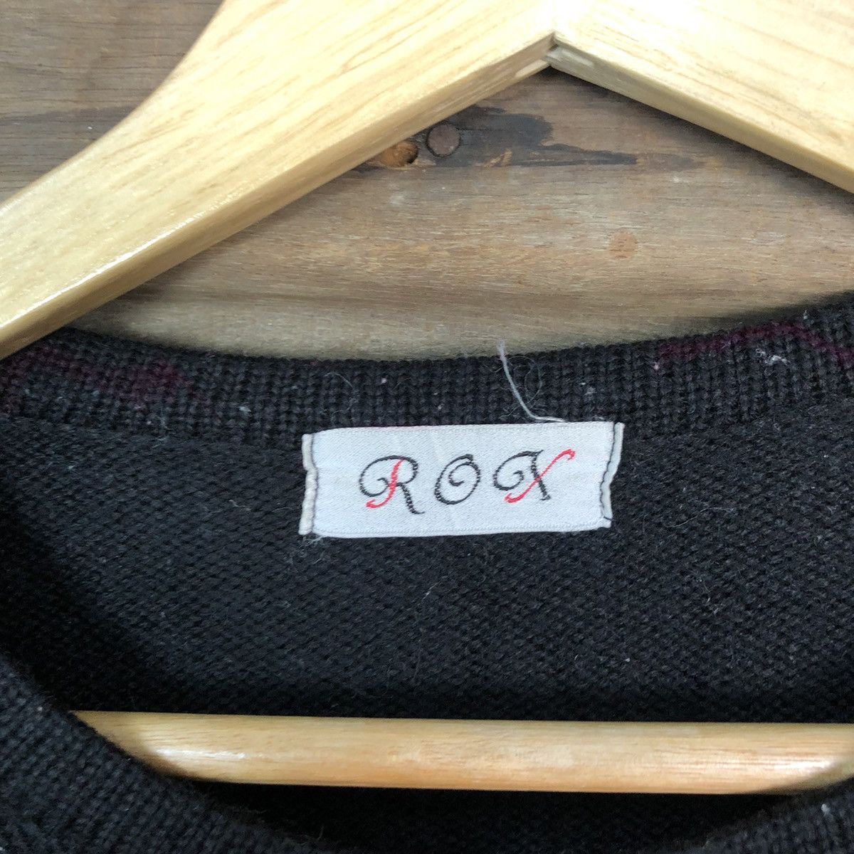 Japanese Brand Rogx cat Logo Black Knitwear #6829 Size M / US 6-8 / IT 42-44 - 8 Thumbnail