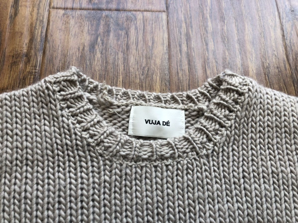 Vuja De Vuja De Ivory Low-Gauge Knit Sweater | Grailed
