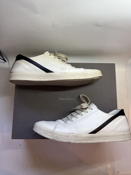 Rick Owens Rick Owens SS19 Geothrasher Low Milk/Black | Grailed