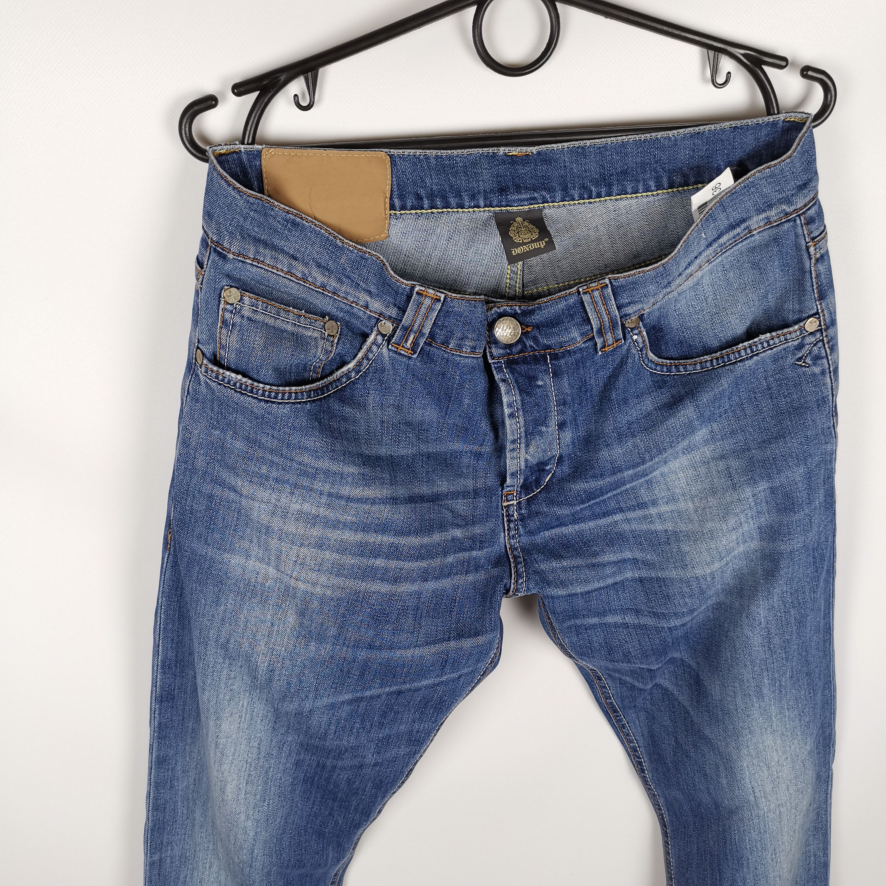Dondup Dondup made in italy stretch blue music wash cruiser jeans Size US 33 - 6 Thumbnail
