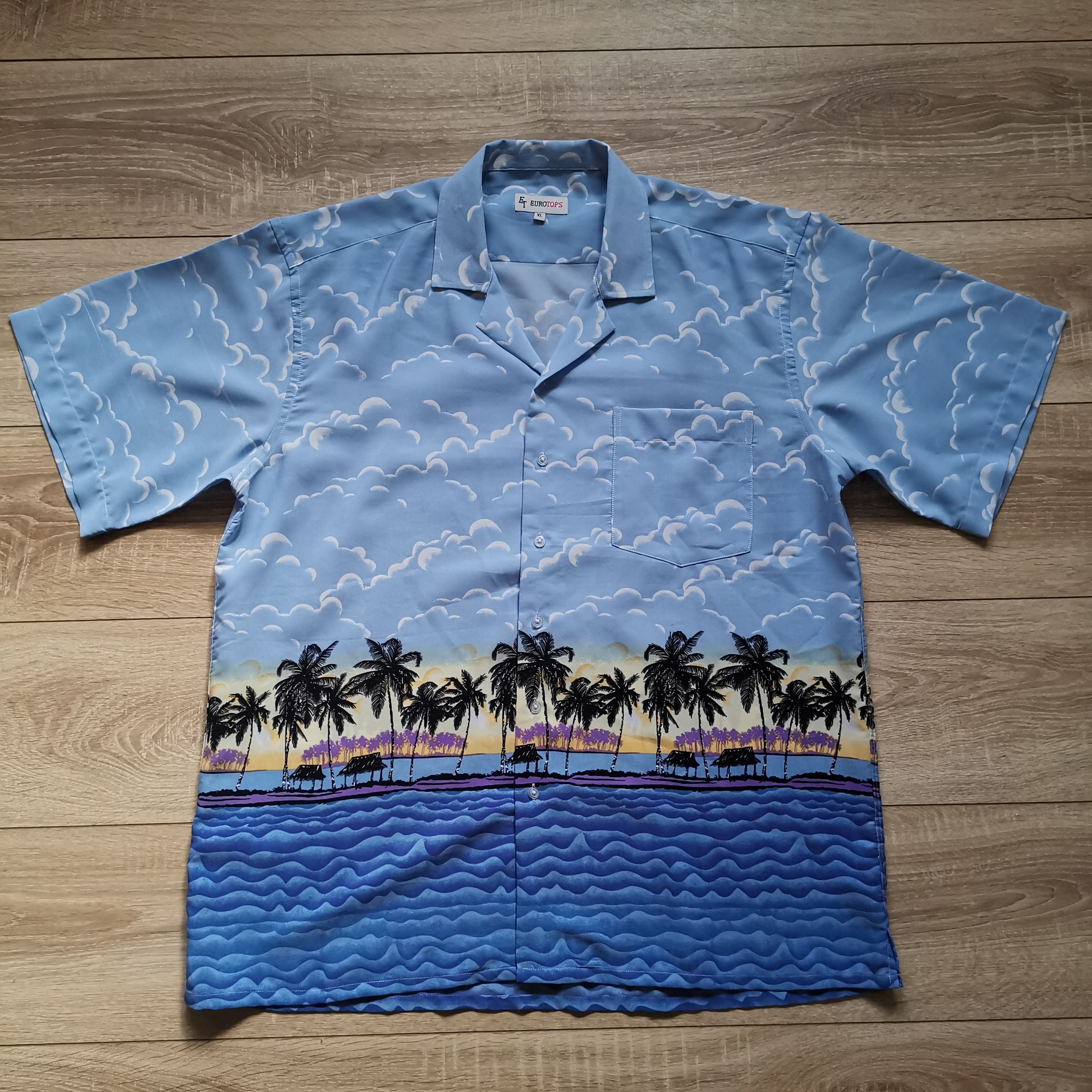 Other Eurotops vintage Hawaiian shirt beach Palm sun Size US XL / EU 56 / 4 - 1 Thumbnail