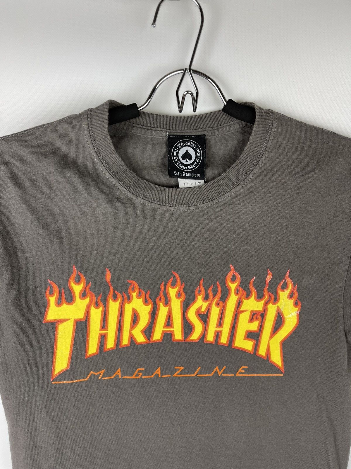 Thrasher Thrasher fire print vintage skateboard tee shirt t-shirt Size US S / EU 44-46 / 1 - 4 Thumbnail