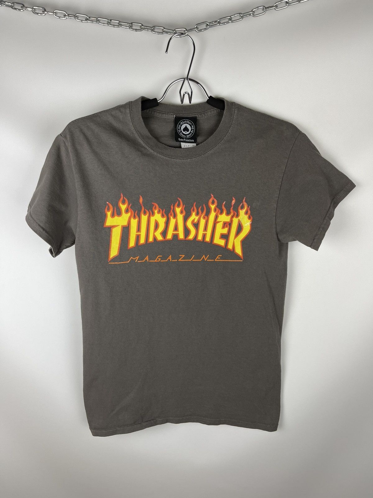 Thrasher Thrasher fire print vintage skateboard tee shirt t-shirt Size US S / EU 44-46 / 1 - 1 Thumbnail