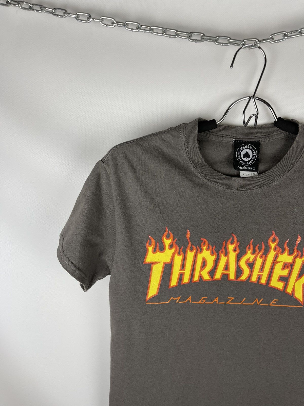 Thrasher Thrasher fire print vintage skateboard tee shirt t-shirt Size US S / EU 44-46 / 1 - 2 Thumbnail