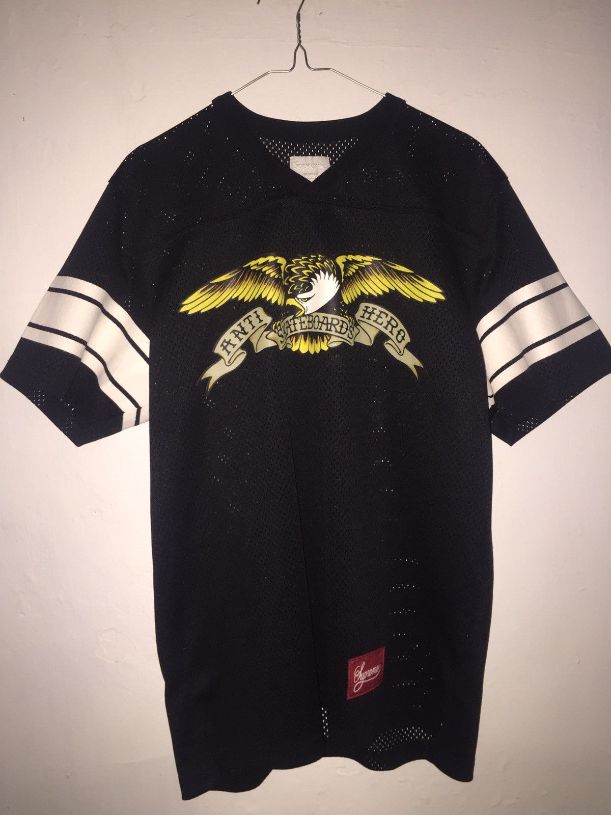 Authentic Antihero X Supreme football jersey L 2018 - Depop