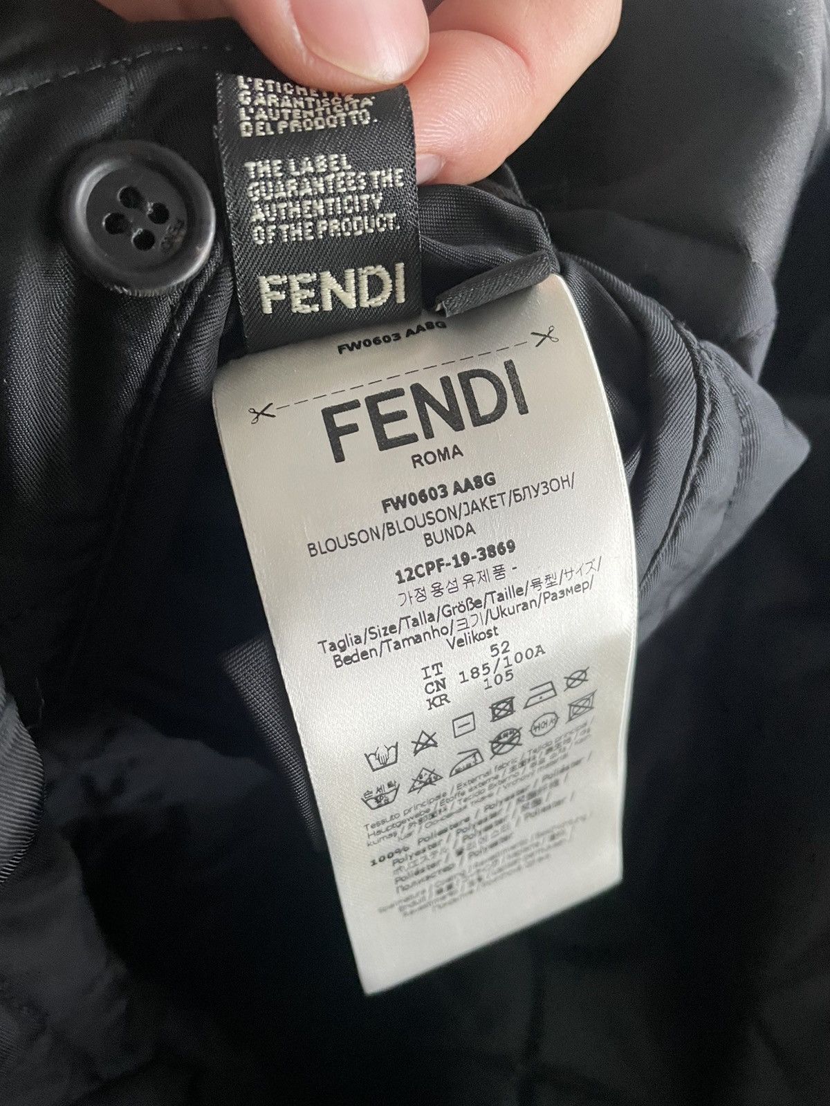 Fendi Super Runway $3,500 NEW Limited Edition Faded FF Logo Bomber Size US XXL / EU 58 / 5 - 10 Thumbnail