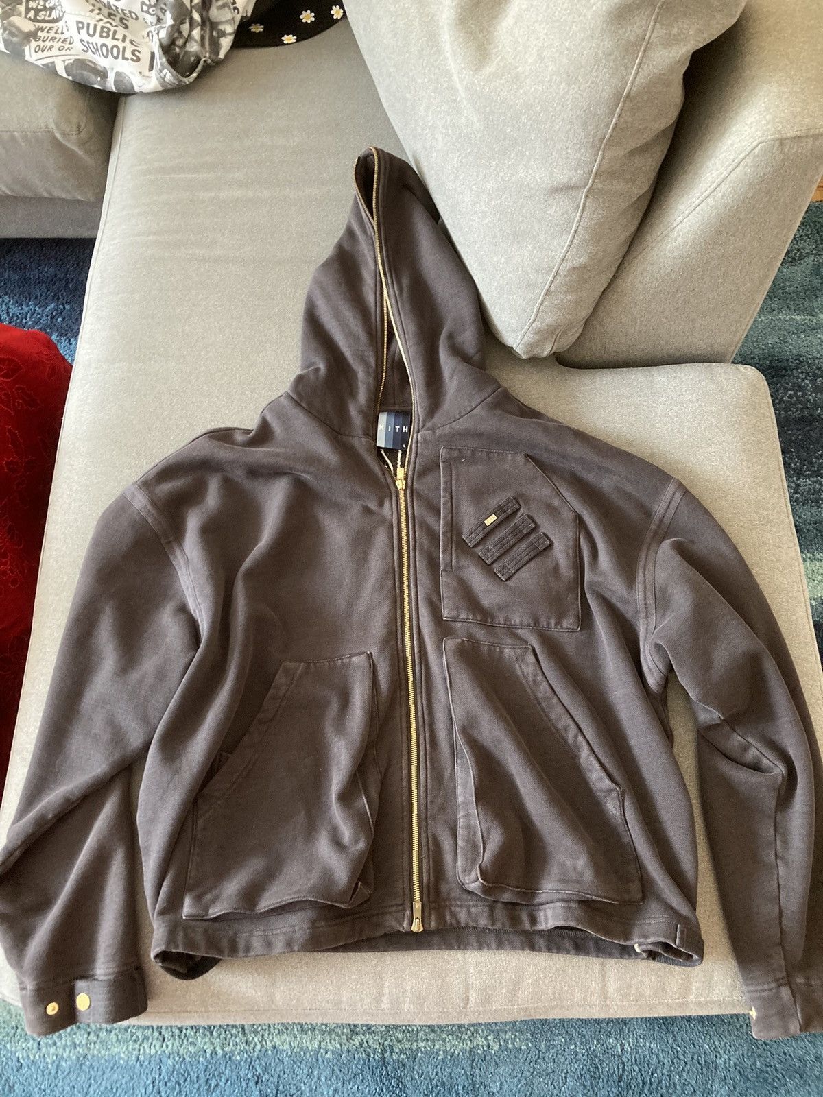 Kith Kith Full Zip Cargo Hoode SS19 Grailed