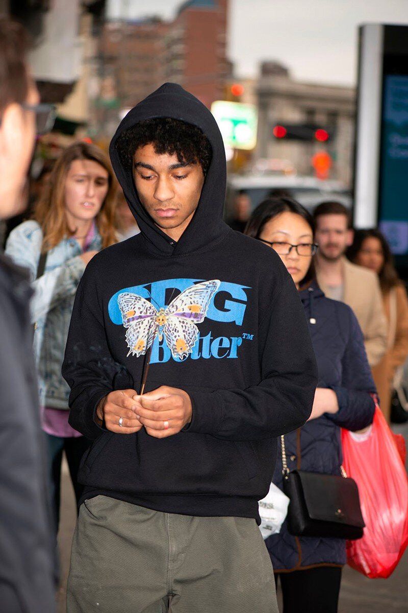 CDG by Comme des Garcons CDG x Better Butterfly Hoodie Size US S / EU 44-46 / 1 - 8 Thumbnail