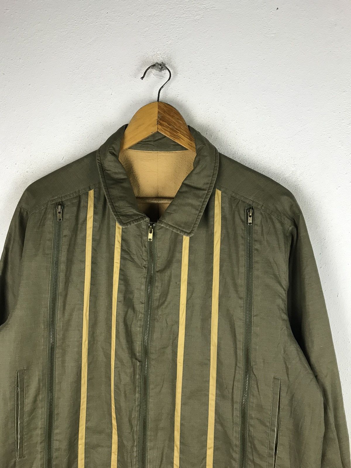 Vintage Kihin Vintage Military-Style Bomber Jacket - Olive Green Size US L / EU 52-54 / 3 - 5 Thumbnail