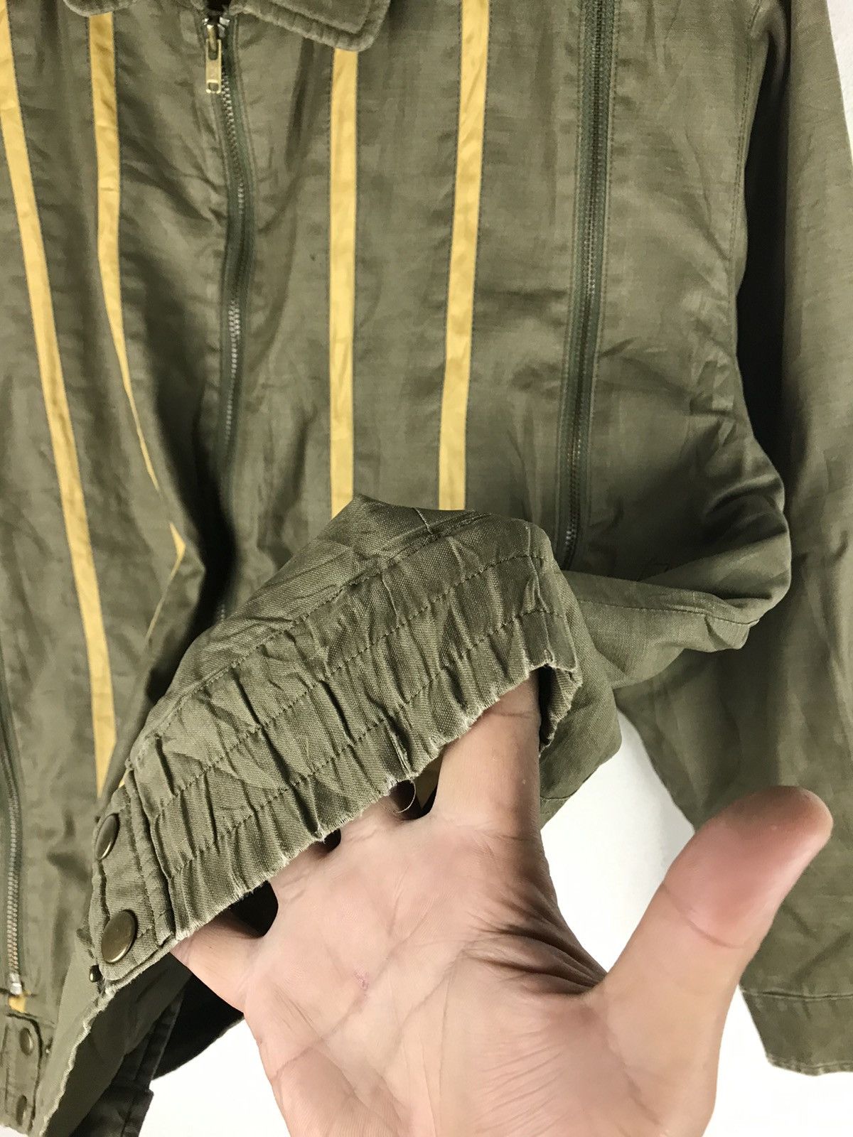 Vintage Kihin Vintage Military-Style Bomber Jacket - Olive Green Size US L / EU 52-54 / 3 - 7 Thumbnail