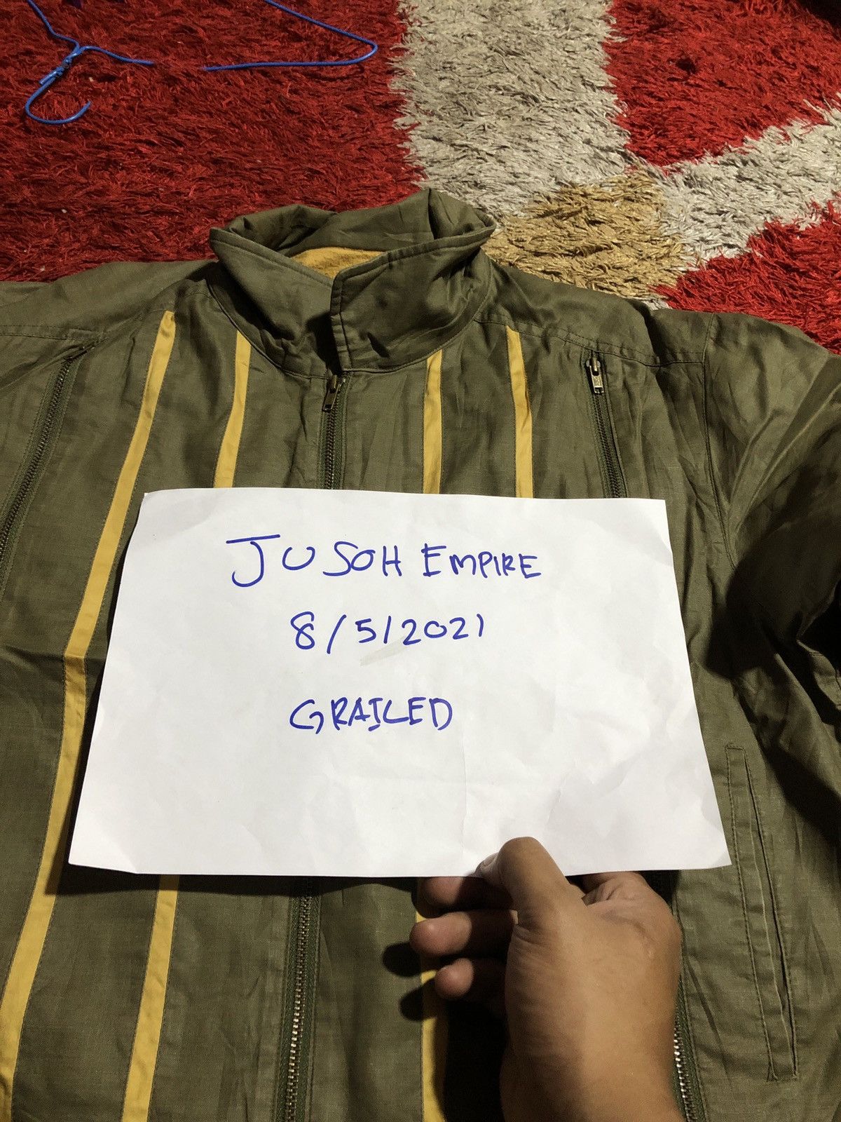 Vintage Kihin Vintage Military-Style Bomber Jacket - Olive Green Size US L / EU 52-54 / 3 - 10 Thumbnail