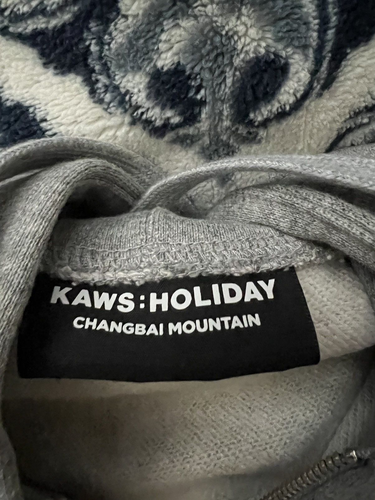 Kaws Kaws Holiday Changbai Mountain Zip Up Grey Hoodie | Grailed