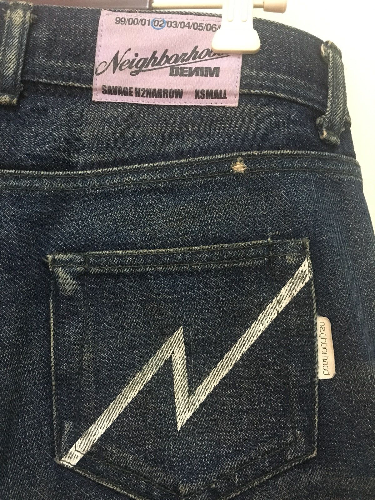 Neighborhood Neighborhood Denim Savage H2Narrow 2002 Model Skinny Size US 31 - 8 Thumbnail